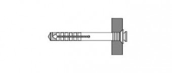 Дюбель-гвоздь JD 8х60 V (потай)  (100 шт)