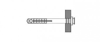 Дюбель-гвоздь UCX 8х75 V (цилиндр) нейл. арт.8710010